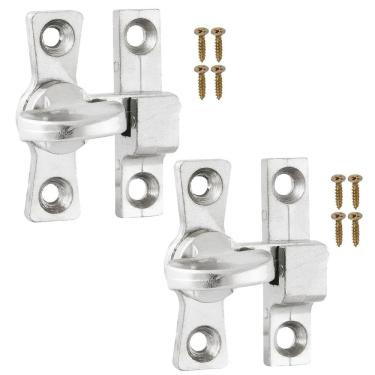 Imagem de Tranqueta Fecho Trinco Bico Virado Porta Janela Kit 02 Un