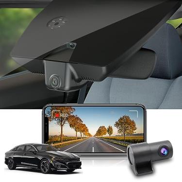 Imagem de Fitcamx Frontal 2K+Traseira 1080P Dash Cam para Kia K5 2021-2024 (Part No#L3000) LX LXS GT-Line EX GT, OEM Estilo, Dual HD Vídeo, WiFi integrado e APP, Loop Gravação e Gravidade Sensor, 64GB Cartão
