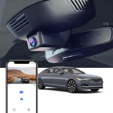 Imagem de Fitcamx 4K Dash Cam Adequada para Volvo V90 XC60 S90 2022-2026 B5 B6 T8 (Modelo B), OEM Fábrica Estilo, UHD 2160P Vídeo, WiFi & APP, Loop Gravação, G-Sensor, Plug & Play, Fácil de Usar, 64GB Cartão