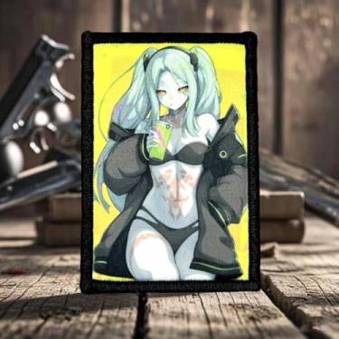 Imagem de Emblema de beleza moral de biquíni, adesivos de gancho e laço de anime para meninas, apliques engraçados táticos de moral militar para mochilas, chapéus de caminhoneiro, lancheiras, coletes, jaquetas