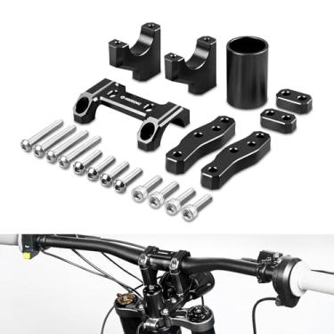 Imagem de NICECNC Suporte para guidão frontal preto 20/30 mm compatível com Surron Light bee X Surron Light bee S Surron Light bee L1E Segway X160 Segway X260