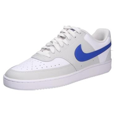 Imagem de Nike Court Vision LO Tênis masculino com cadarço, PHOTON POEIRA/AZUL RACER - BRANCO, 44