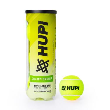 Imagem de Bola de Tênis HUPI Championship Tubo com 03 - Bolas de Tênis High Performance
