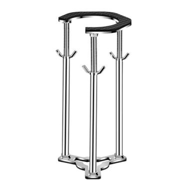 Imagem de IEUDNS Suporte de pia embutido, pernas de suporte, peças antiderrapantes, kit de reparo de fácil instalação, suporte ajustável sob a pia para de cozinha