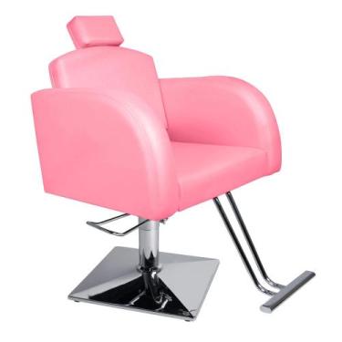 Imagem de Cadeira Hidráulica Destak Fixa Base Quadrada Rosa Claro - Moveis e com