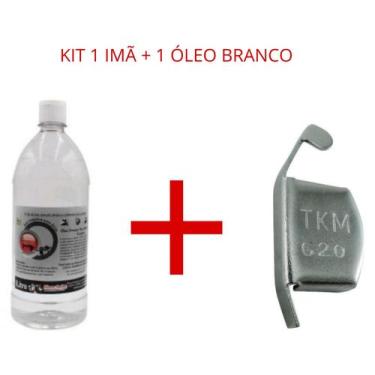 Imagem de Guia Magnético Costurar + Óleo Branco Máquina De Costura 1L - SILICONE