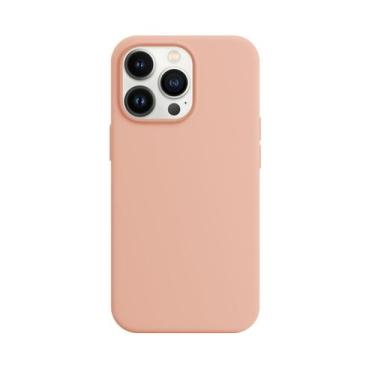 Imagem de Capinha Celular iPhone 13 Pro Max Silicone Aveludado - GCM, Rosa Creme