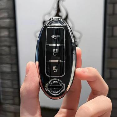 Imagem de Capa De Chave De Carro Nissan TPU Fob Shell Para Qashqai Juke X-Trail 