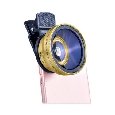Imagem de Lente Macro Ultra Grande Angular Clip-On 0.45X 12.5X Para Câmera De Te