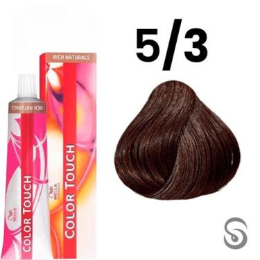 Imagem de Wella Color Touch Tonalizante 5/3 Castanho Claro Dourado Rich Naturals