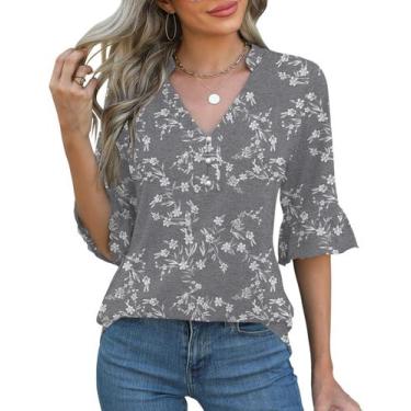 Imagem de Blusa feminina Rapbin, tamanho grande, camisetas elegantes com decote 