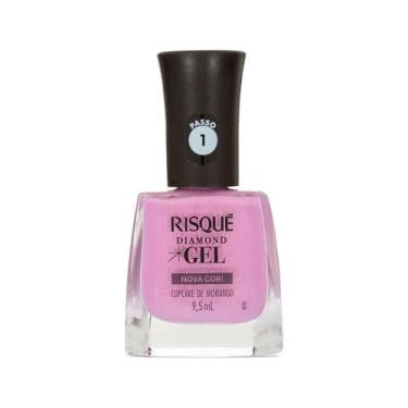 Imagem de Esmalte Rosa Risqué Diamond Gel Cupcake De Morango Cremoso 9,5 ml, 9,5