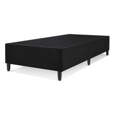 Imagem de BASE SOLTEIRO BOX PADRÃO 0,88 x 1.88 - GTA KASACONFORTO, Preto, suede