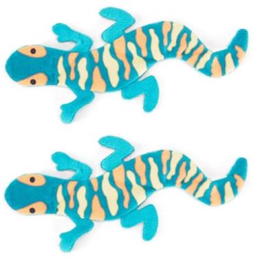 Imagem de Brinquedo Flatty Lizard Cat – Pelúcia com erva de gato orgânica premium (certificação WSDA) e som enrugado – Brincadeira interativa para gatos e gatinhos (pacote com 2)