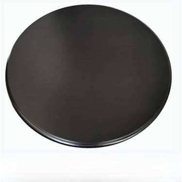 Imagem de Bandeja De Servir Rotativa De Madeira De 30 Polegadas Prato De Servir De Cozinha Resistente Grande Mesa De Jantar Mesa Giratória Redonda Giratória Preguiçosa Susan, Black, 70cm/27inch