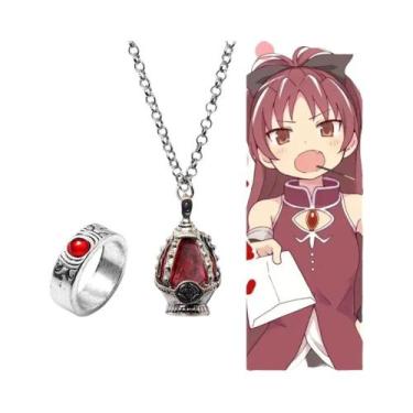 Imagem de Colar De Cristal Madoka Magica Soul Gem, Conjunto De Joias Cosplay, Ac
