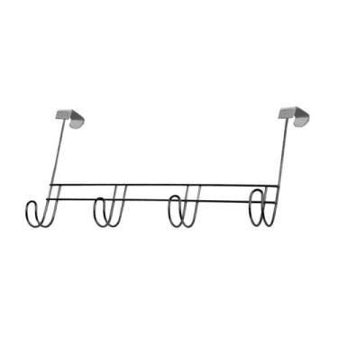 Imagem de Cabideiro para Porta 4 Ganchos para Pendurar Toalhas - ARAMEFER
