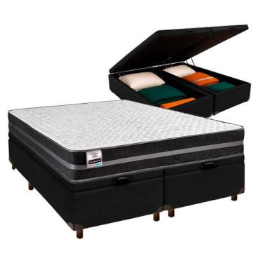 Imagem de Cama Box Bau + Colchão Queen Molas Ultralastic Inducol