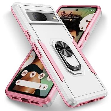 Imagem de SORAKA Capa para Google Pixel 7 com anel de apoio para os pés Capa rígida de PC Capa de TPU macio para amortecedores Capa Google Pixel 7 Capa robusta