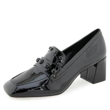 Imagem de Aerosoles Mocassim feminino Izell, Couro sintético envernizado preto, 35