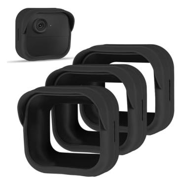 Imagem de Gusfeliz Capa De Silicone Para Blink Outdoor 4 (4ª Geração), À Prova Intempéries, Oferece Proteção Total A Câmera, Nova Segurança Residencial Preta, Pacote Com 3