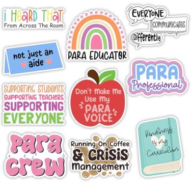 Imagem de SODAVA (7,6 cm) para Educator Stickers Pack 10 – Decalques de vinil para agradecimento de professores profissionais para laptops, notebooks, garrafas de água, material de sala de aula, presente para