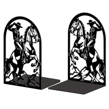 Imagem de Peacoblue Suportes de livros de metal para prateleiras, tampas de livros de estudo resistentes decorativas modernas para escritório, mesa, prateleira, sala 13,5 x 10,9 x 20,1 cm de ferro fundido