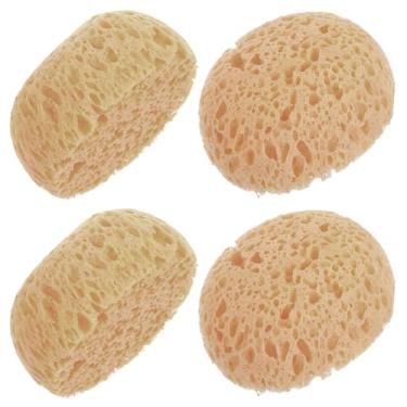 Imagem de YBEATY 4 Pcs Esponjas de Textura Knockdown Reparação Teto Drywall Patch Esponjas do Mar Natural para Decoração de Casa Pintura DIY Aquarela Aquarela Marmoreamento Texturação Cerâmica Cerâmica (Marrom)