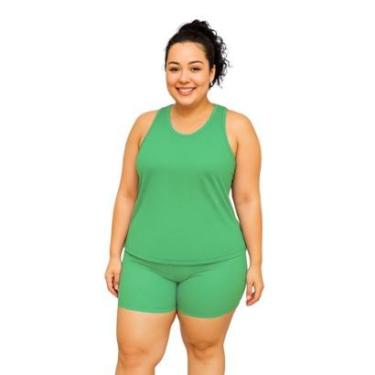 Imagem de Regata Nadador Feminina Dry Fitness Academia Plus Size-Feminino