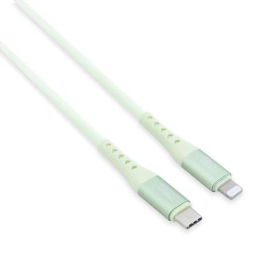 Imagem de Cabo USB-C para Lightning de Silicone, 1,2 metros, Originais iPlace, Verde