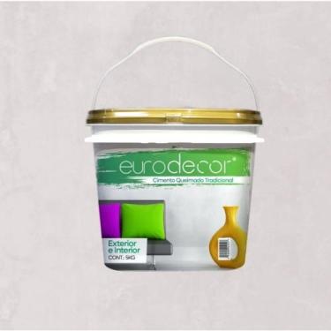 Imagem de Cimento Queimado Pronto Eurodecor 5kg, Cinza Dubai