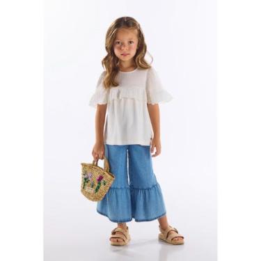 Imagem de Bata Infantil em Algodão com Renda Up Baby, 8