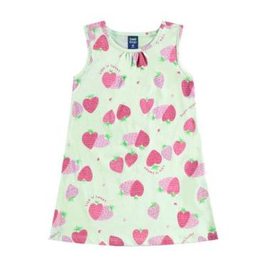 Imagem de Vestido Morangos Infantil Bee Loop, Verde, 2