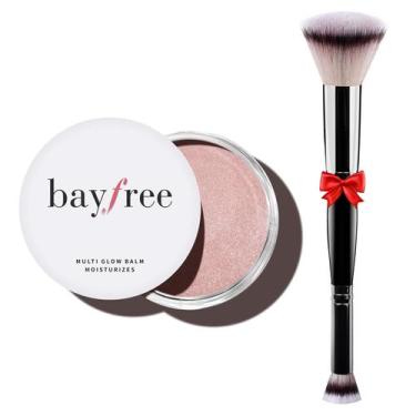 Imagem de Conjunto Glow Balm Multi sem baía com blush e pincel em creme - bayfre