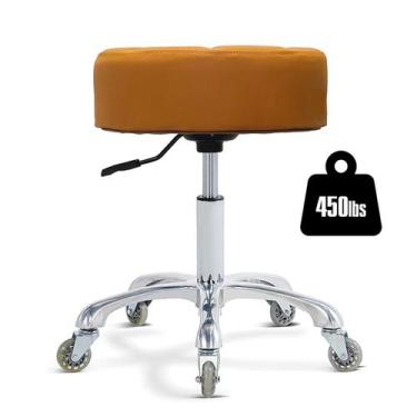 Imagem de Banqueta rolante Ainilaily de altura ajustável com rodas e almofada