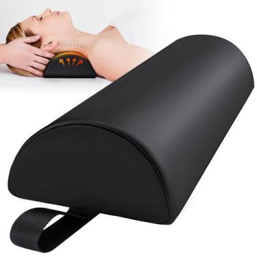 Imagem de Almofada de mesa de massagem Noverlife, meio redonda, couro PU