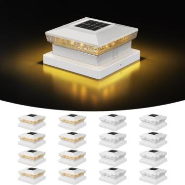 Imagem de Lámparas Solares para Poste Flyingod Paquete de 16 Luz Cálida/Fría