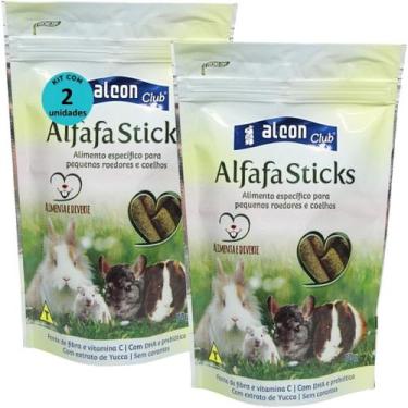 Imagem de Alcon club alfafa sticks 70g kit com 2 para roedores
