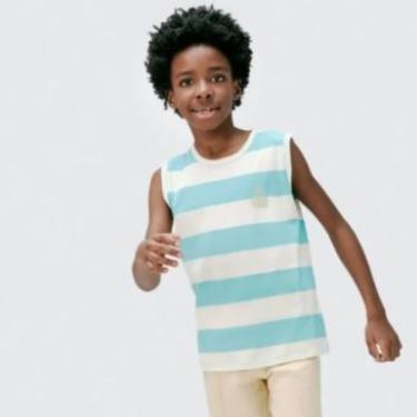 Imagem de Camiseta Regata Menino Infantil Listras Azul - Hering