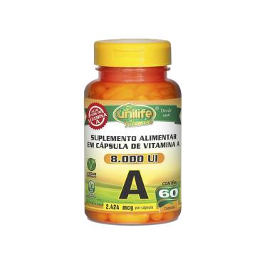 Imagem de Vitamina A Retinol 500mg  60 Caps - Unilife