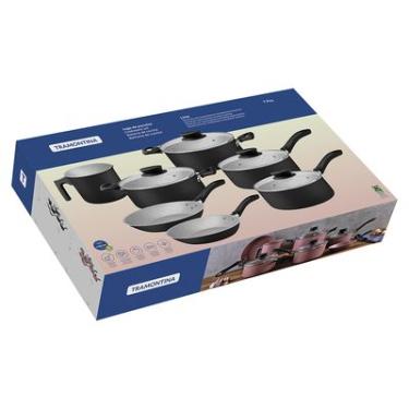 Imagem de Conjunto de Panelas Tramontina Linz 7 Peças Preto