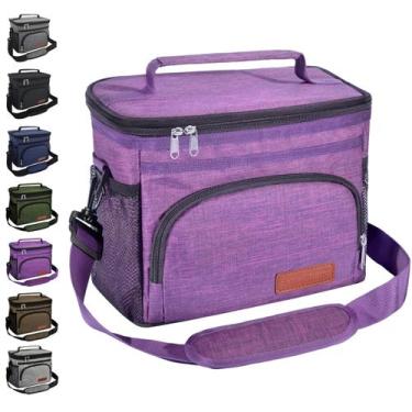 Imagem de Lancheira isolada ExtraCharm Leakproof Cooler Tote Purple