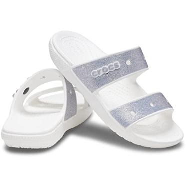 Imagem de Sandália Crocs Classic adulto-unissex, Glitter multicolorido, 5 Women/3 Men