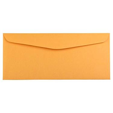 Imagem de JAM PAPER Envelopes #14 - 12 x 28 cm - Marrom Kraft Manila - Bulk 250/Caixa
