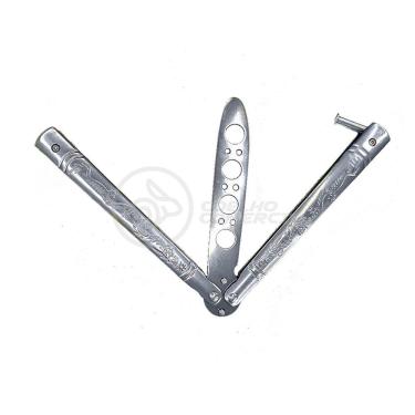 Imagem de Knife Silver Butterfly Prata Borboleta Dobrável De Aço