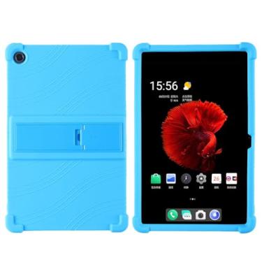 Imagem de Oneyijun Capa para tablet Alldocube iPlay 50/50 Pro de 10,4 polegadas, silicone macio, ajustável, à prova de choque, capa protetora (azul claro)