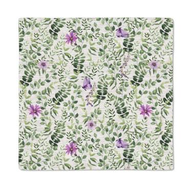 Imagem de Guardanapo 062 Floral Borboletas Tricoline 40X40 Com 2Unid