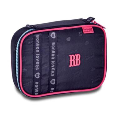 Imagem de Estojo Box Rebeca Bonbon Urban Mix Organizador Espaçoso (Preto)