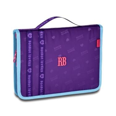 Imagem de Estojo Fichário Rebeca Bonbon Organizador Grande com 92 Espaços para Lápis (Roxo)
