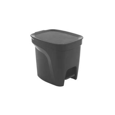 Imagem de Lixeira Tramontina Compact 7l Em Polipropileno Preto Tramontina